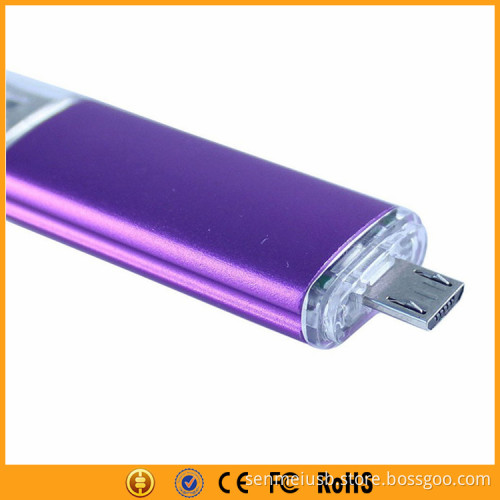 Shenzhen factory android smartphone otg dual usb flash drive